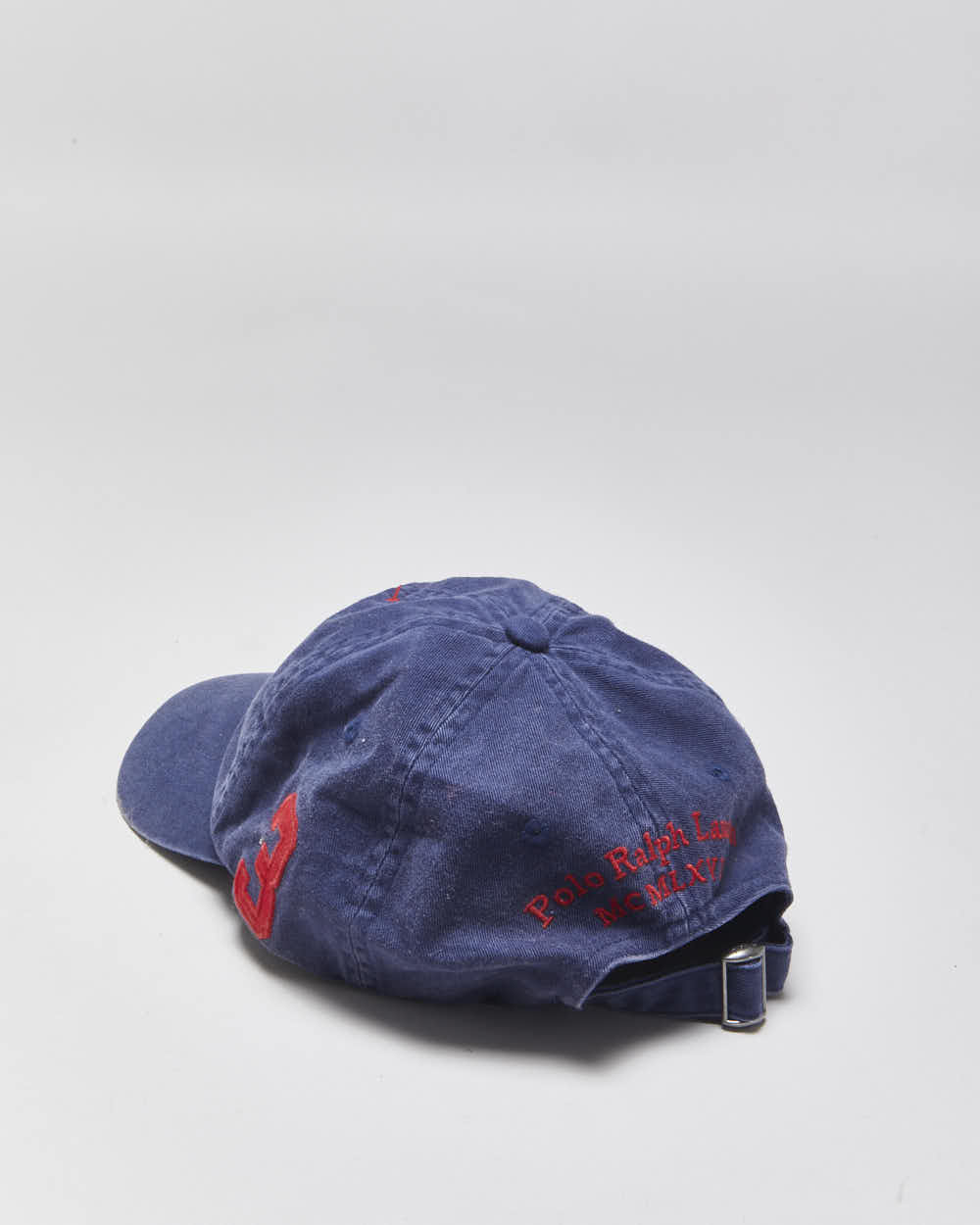 Vintage Y2K 00s Polo Ralph Lauren Big Pony #3 Chino Baseball Cap - OS