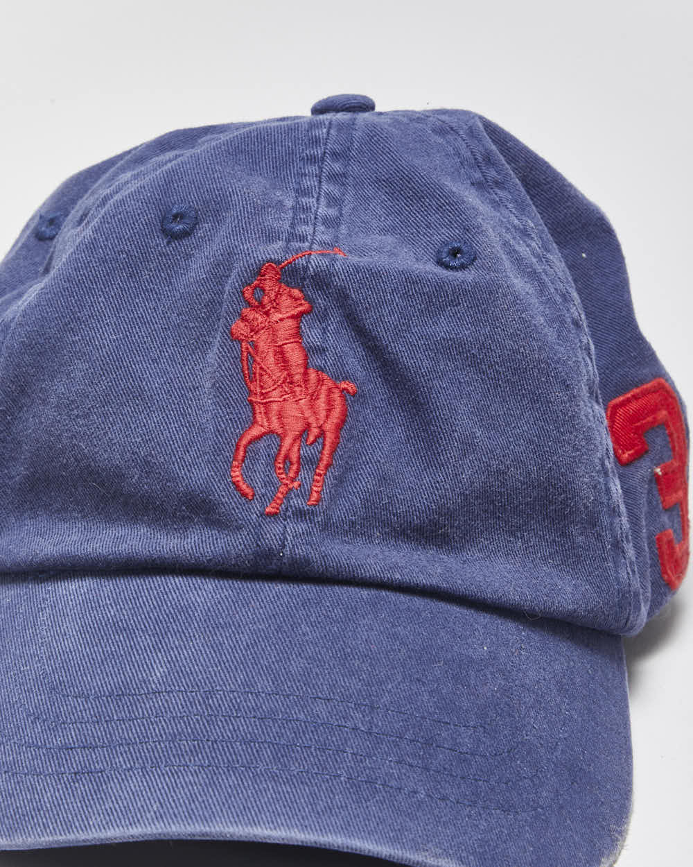 Vintage Y2K 00s Polo Ralph Lauren Big Pony #3 Chino Baseball Cap - OS