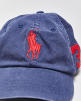 Vintage Y2K 00s Polo Ralph Lauren Big Pony #3 Chino Baseball Cap - OS