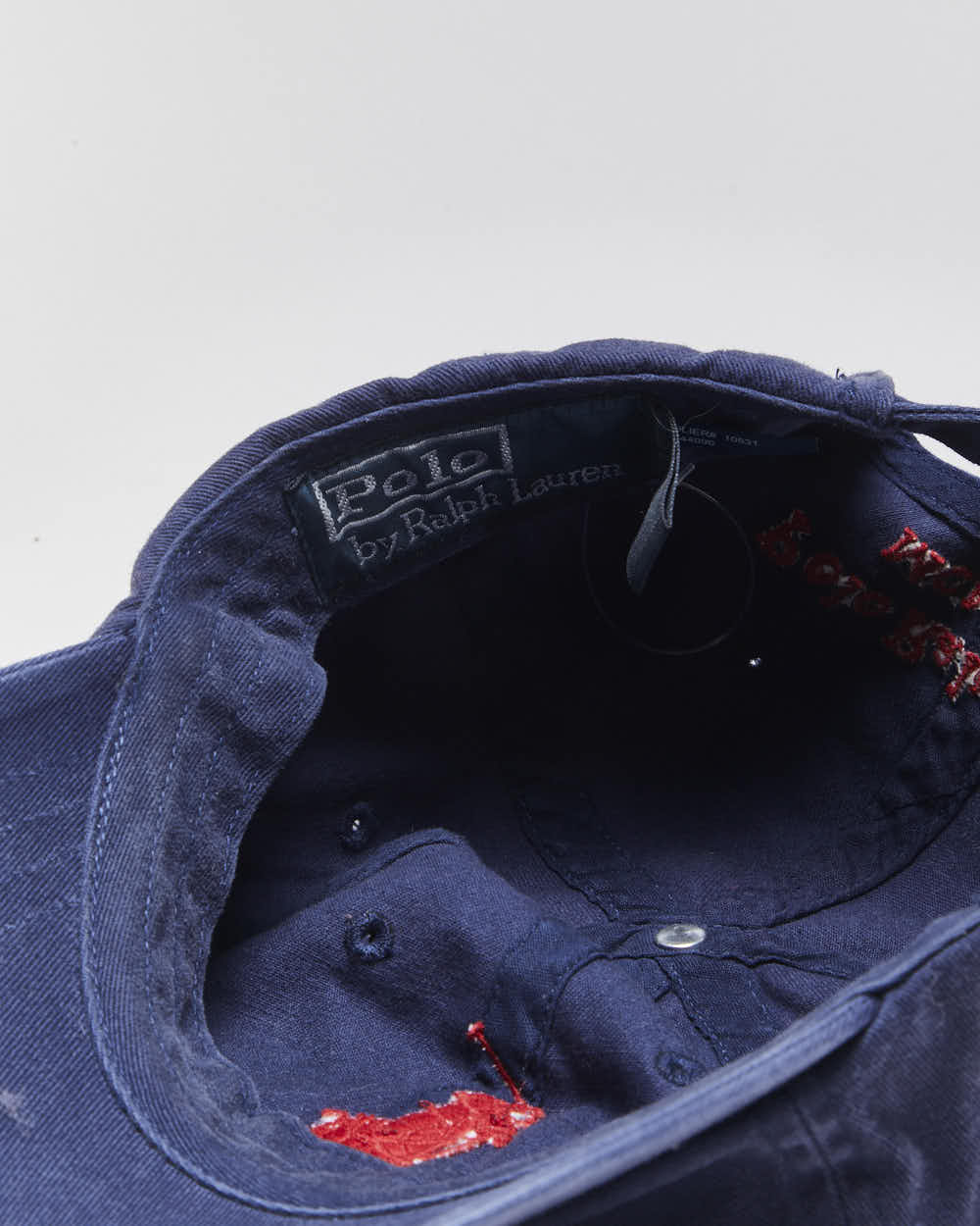 Vintage Y2K 00s Polo Ralph Lauren Big Pony #3 Chino Baseball Cap - OS