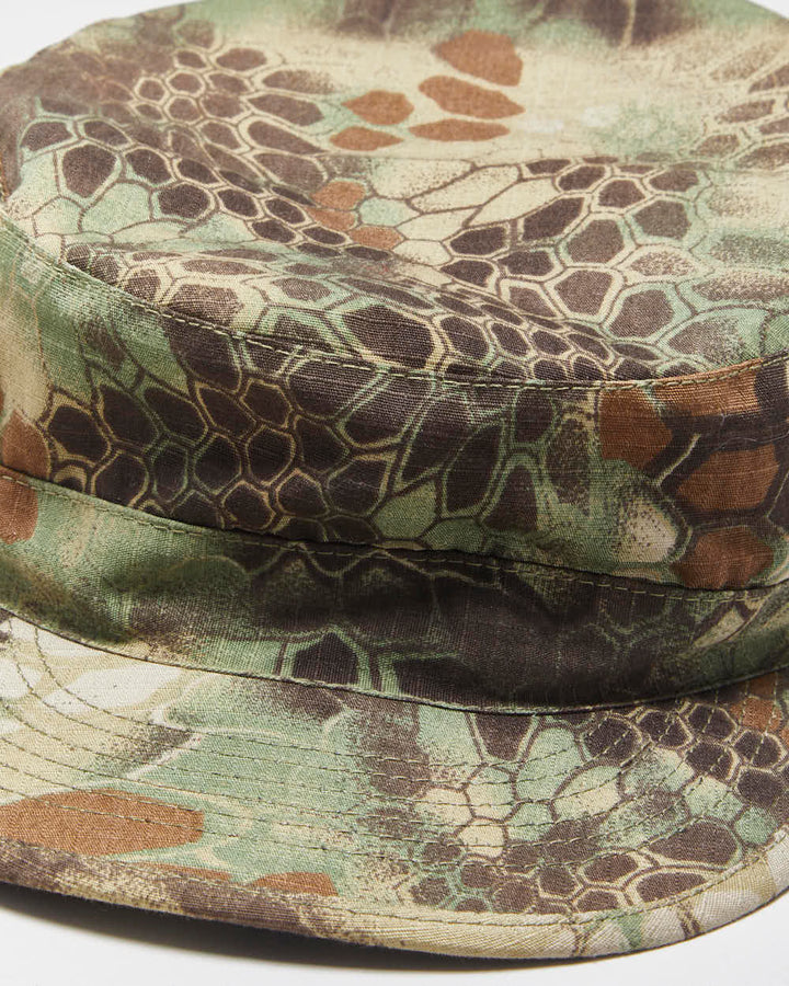 Vintage Y2K 00s Honeycomb Camo Canvas Army Cap - M/L