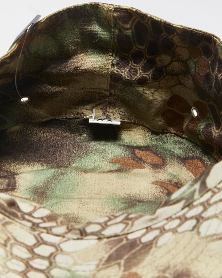 Vintage Y2K 00s Honeycomb Camo Canvas Army Cap - M/L