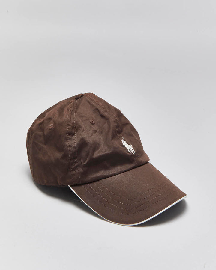 Vintage Y2K 00s Ralph Lauren Golf Brown Canvas Baseball Cap - OS