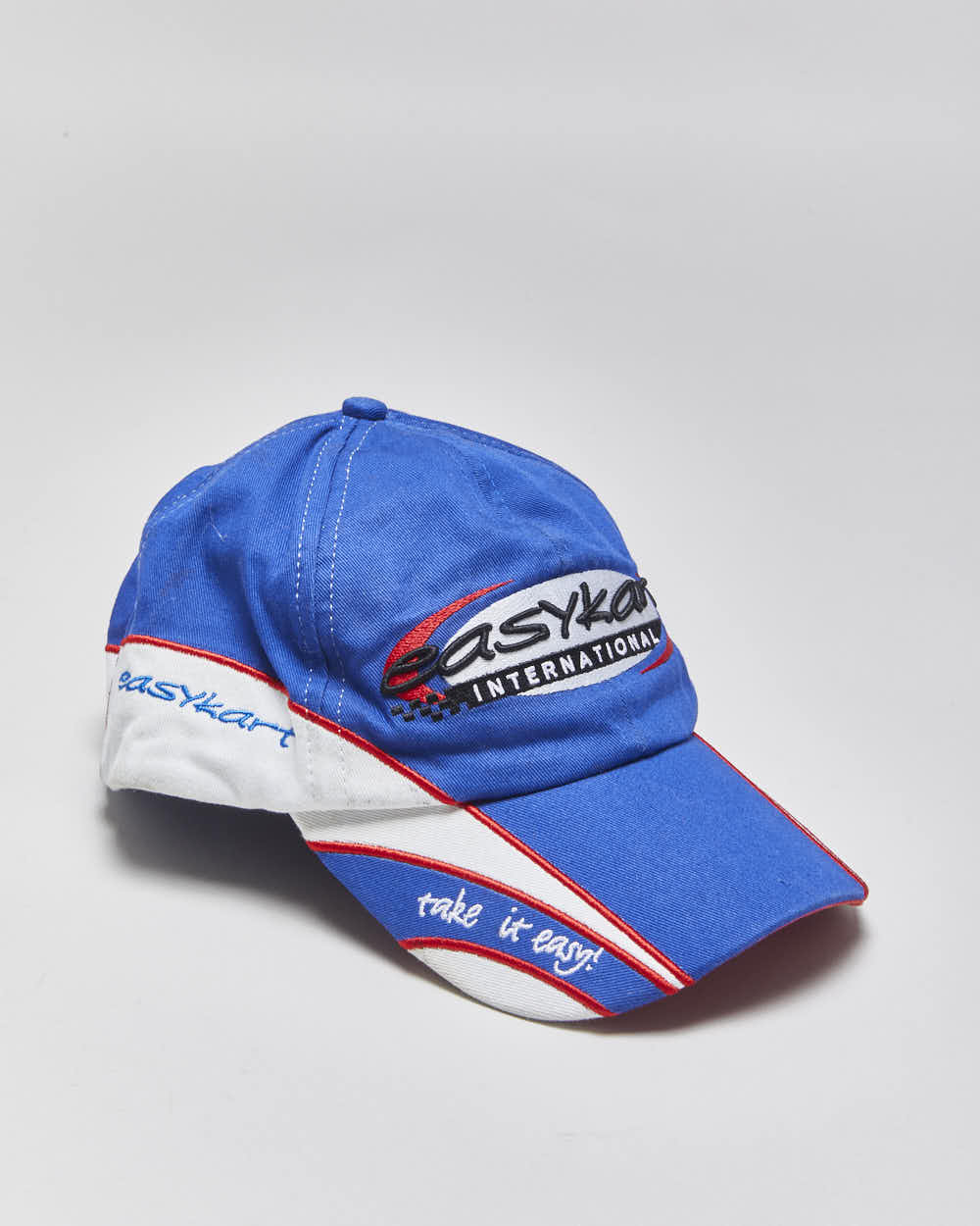 Vintage Y2K 00s EasyKart Racing Embroidered Canvas Velcro Baseball Cap - OS