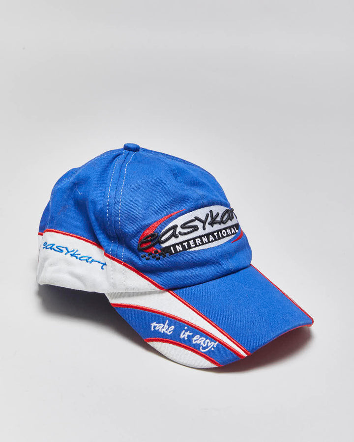 Vintage Y2K 00s EasyKart Racing Embroidered Canvas Velcro Baseball Cap - OS