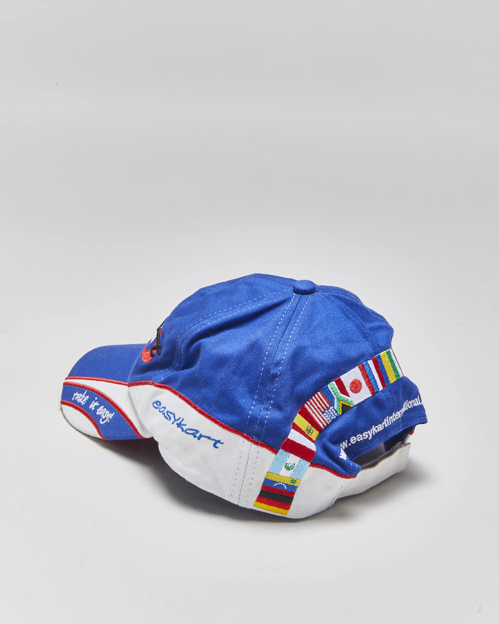 Vintage Y2K 00s EasyKart Racing Embroidered Canvas Velcro Baseball Cap - OS