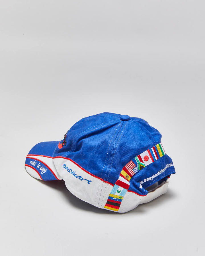Vintage Y2K 00s EasyKart Racing Embroidered Canvas Velcro Baseball Cap - OS