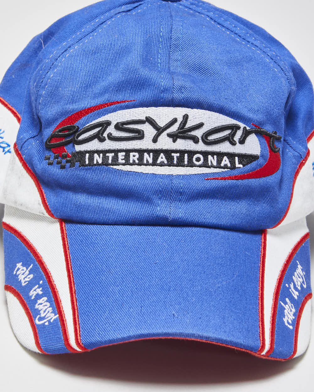 Vintage Y2K 00s EasyKart Racing Embroidered Canvas Velcro Baseball Cap - OS