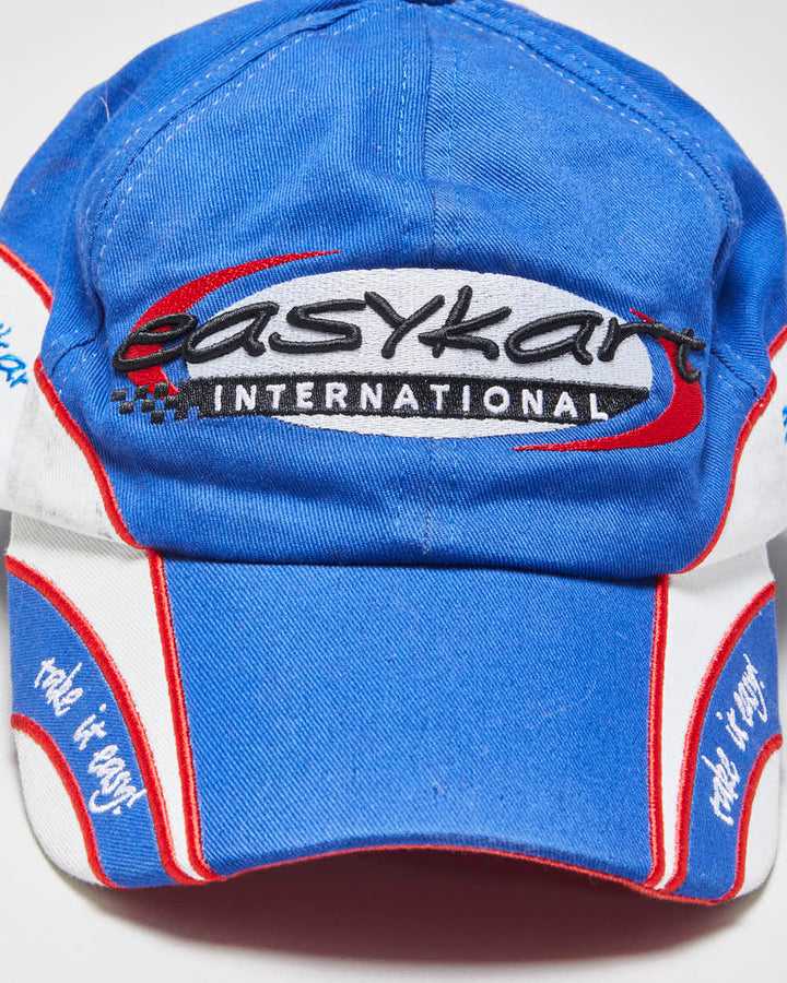 Vintage Y2K 00s EasyKart Racing Embroidered Canvas Velcro Baseball Cap - OS