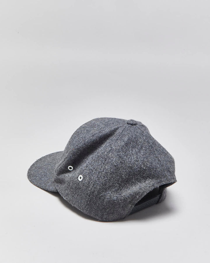 Vintage Herschel Supply Co Marl Grey Wool Blend Snapback Baseball Cap - OS
