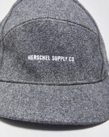 Vintage Herschel Supply Co Marl Grey Wool Blend Snapback Baseball Cap - OS