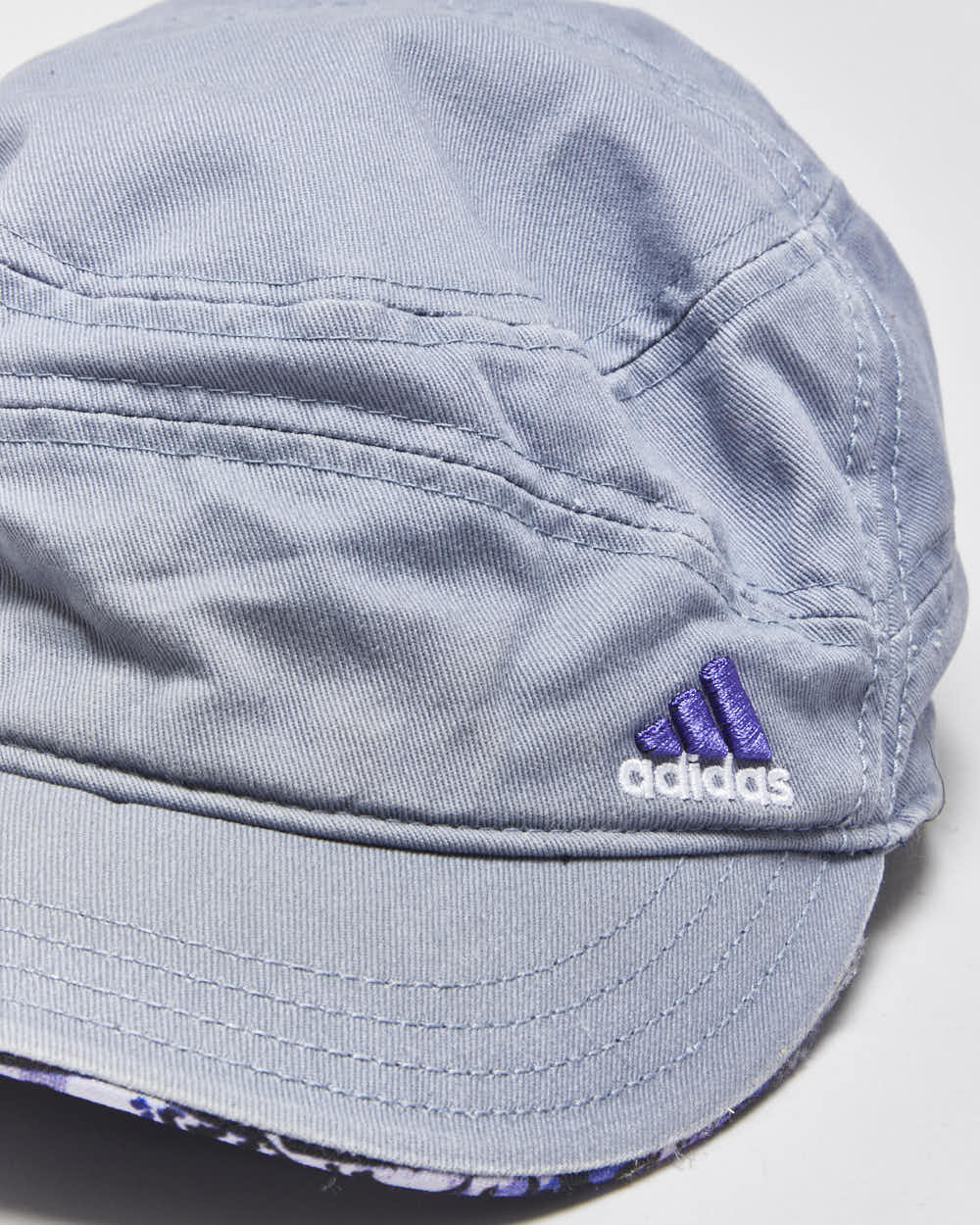 Vintage Y2K 00s Adidas Embroidered Canvas Velcro Army Cap - OS