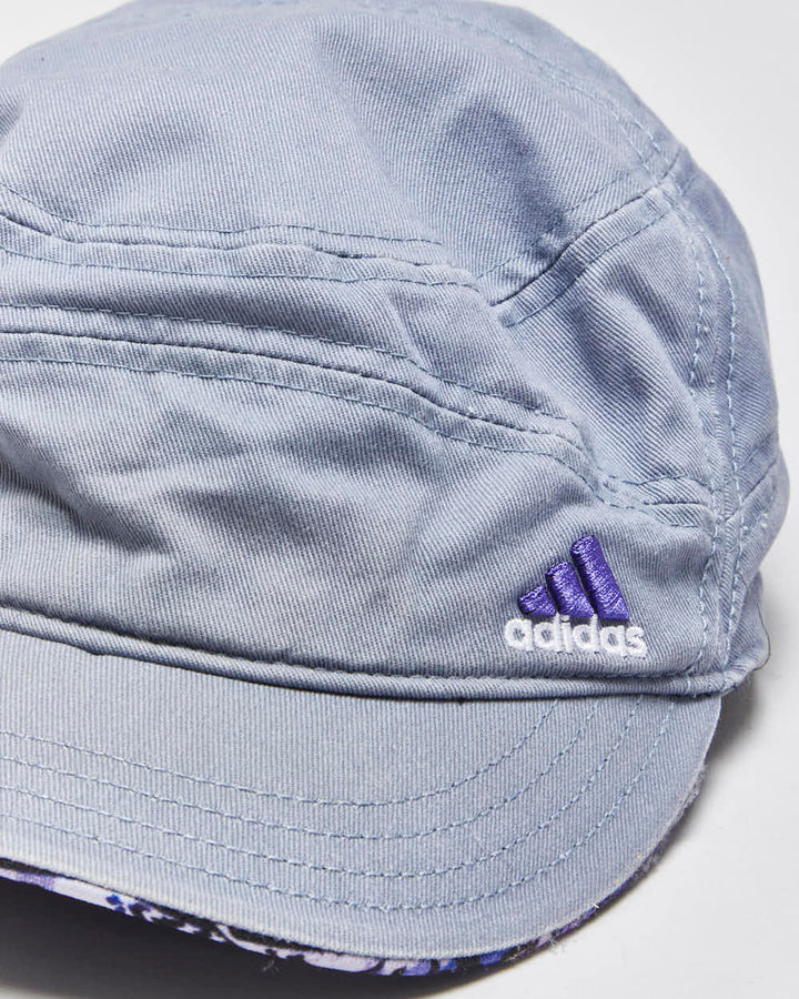Vintage Y2K 00s Adidas Embroidered Canvas Velcro Army Cap - OS