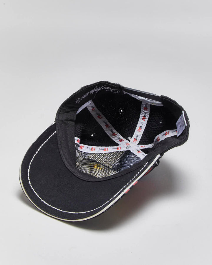 Vintage Y2K 00s Four 41 Rhinestone Embroidered Trucker Hat - OS
