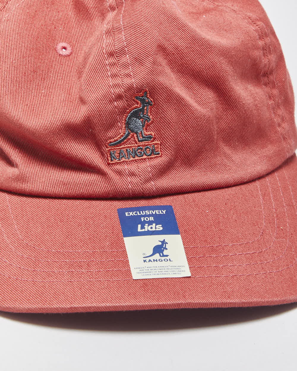 DS Vintage Kangol Washed Canvas Leather Strap Baseball Cap - OS