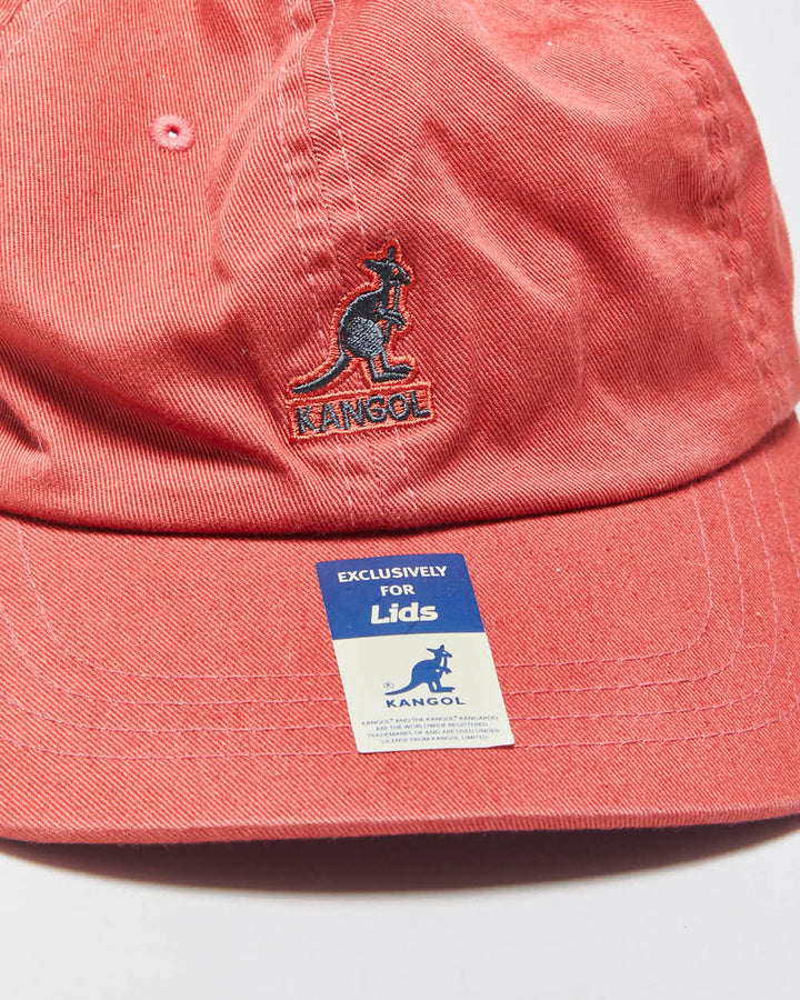 DS Vintage Kangol Washed Canvas Leather Strap Baseball Cap - OS