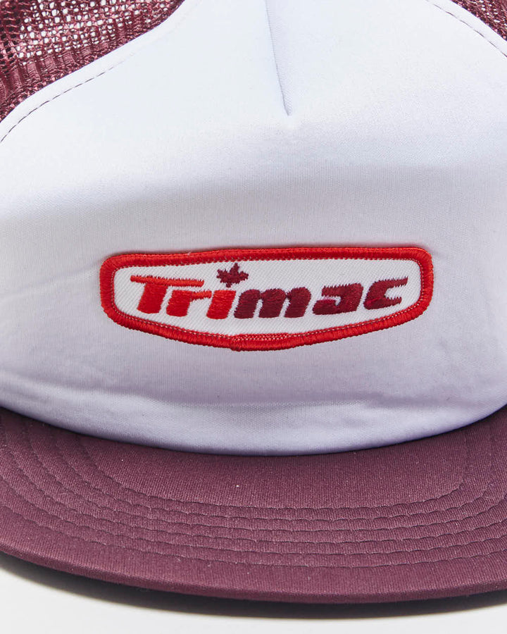 DS 1990s Trimac Transportation AJM Headwear Trucker Hat - OS