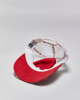 Vintage Y2K 00s New Era Calgary Flames NHL Distressed Plaid Trucker Hat - OS