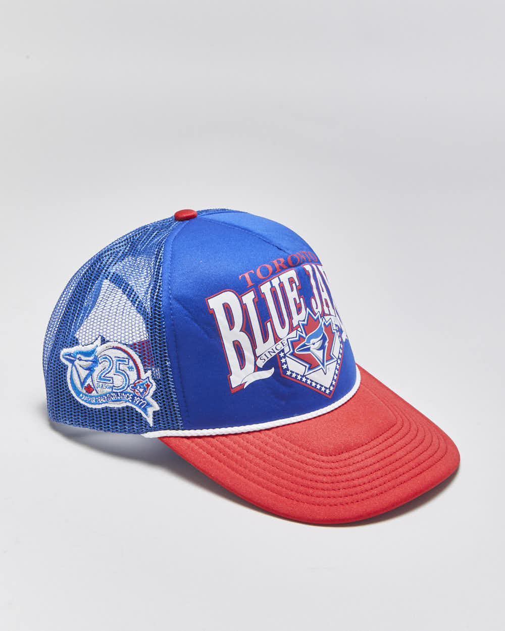 2023 '47 Brand Cooperstown Collection Toronto Blue Jays 25th Anniversary Rope Peak Trucker Hat - OS
