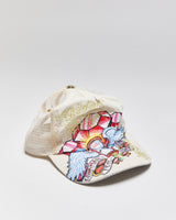 Vintage Y2K 00s Christian Audigier Embroidered Denim Trucker Hat - OS