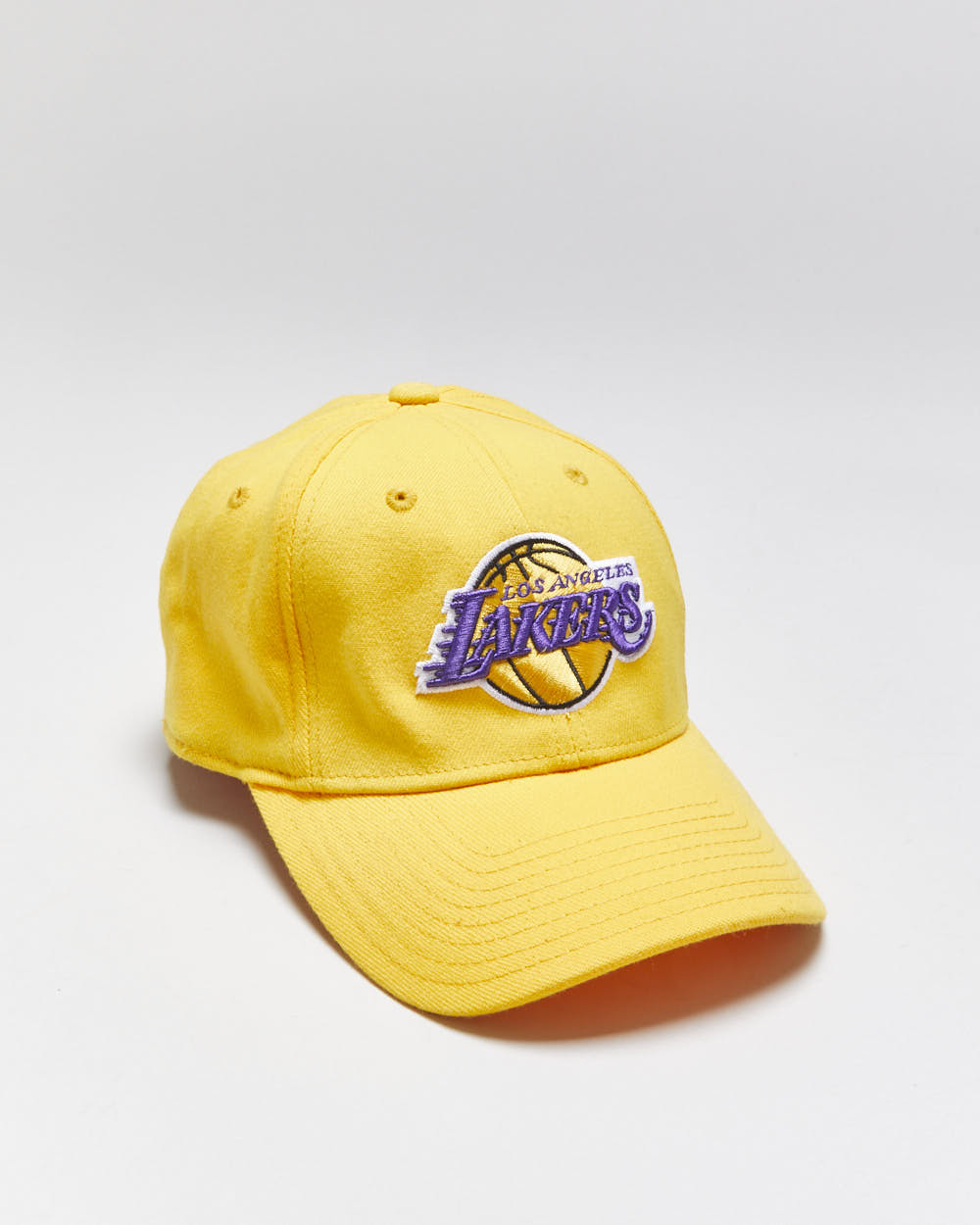 Vintage Y2K 00s Adidas LA Lakers Embroidered Flexi Baseball Cap - S/M