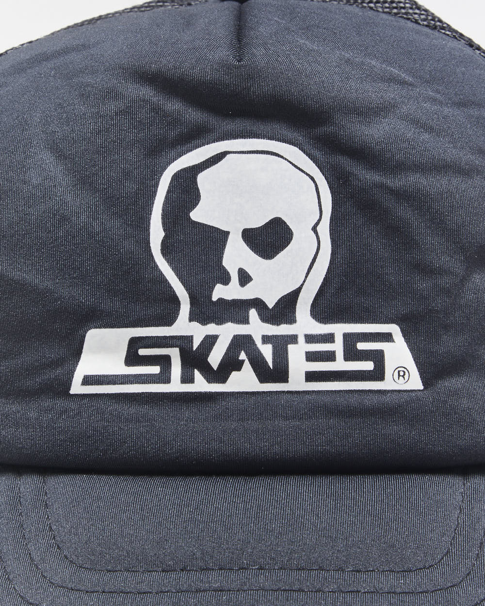 Vintage Y2K 00s Skull Skates Horse Logo AJM Trucker Hat - OS