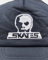Vintage Y2K 00s Skull Skates Horse Logo AJM Trucker Hat - OS