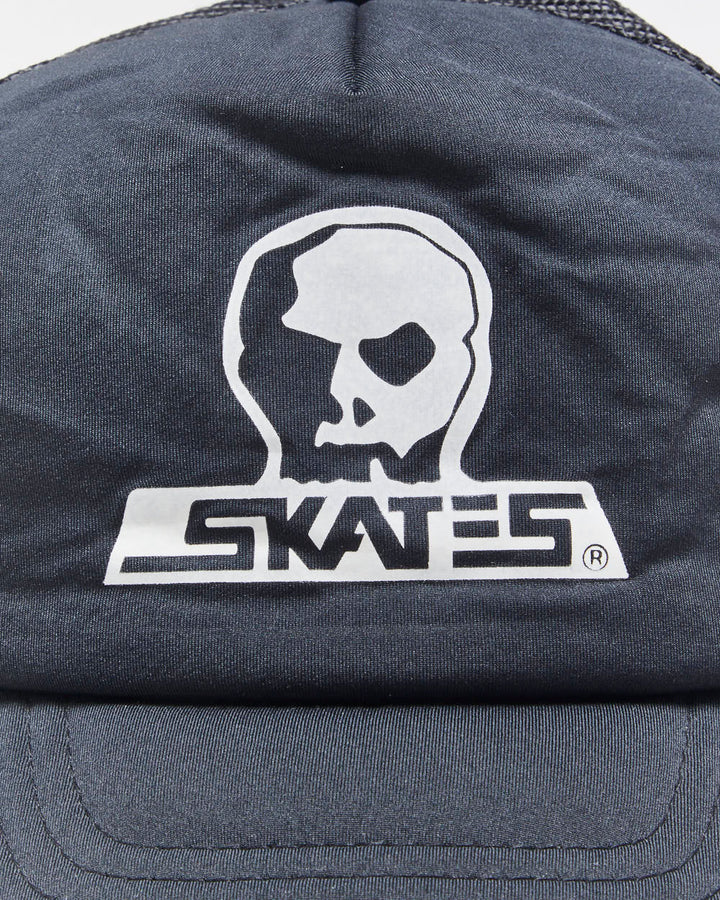 Vintage Y2K 00s Skull Skates Horse Logo AJM Trucker Hat - OS