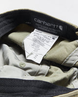 Vintage Carhartt Dusty Olive Odessa Canvas Velcro Baseball Cap - OS