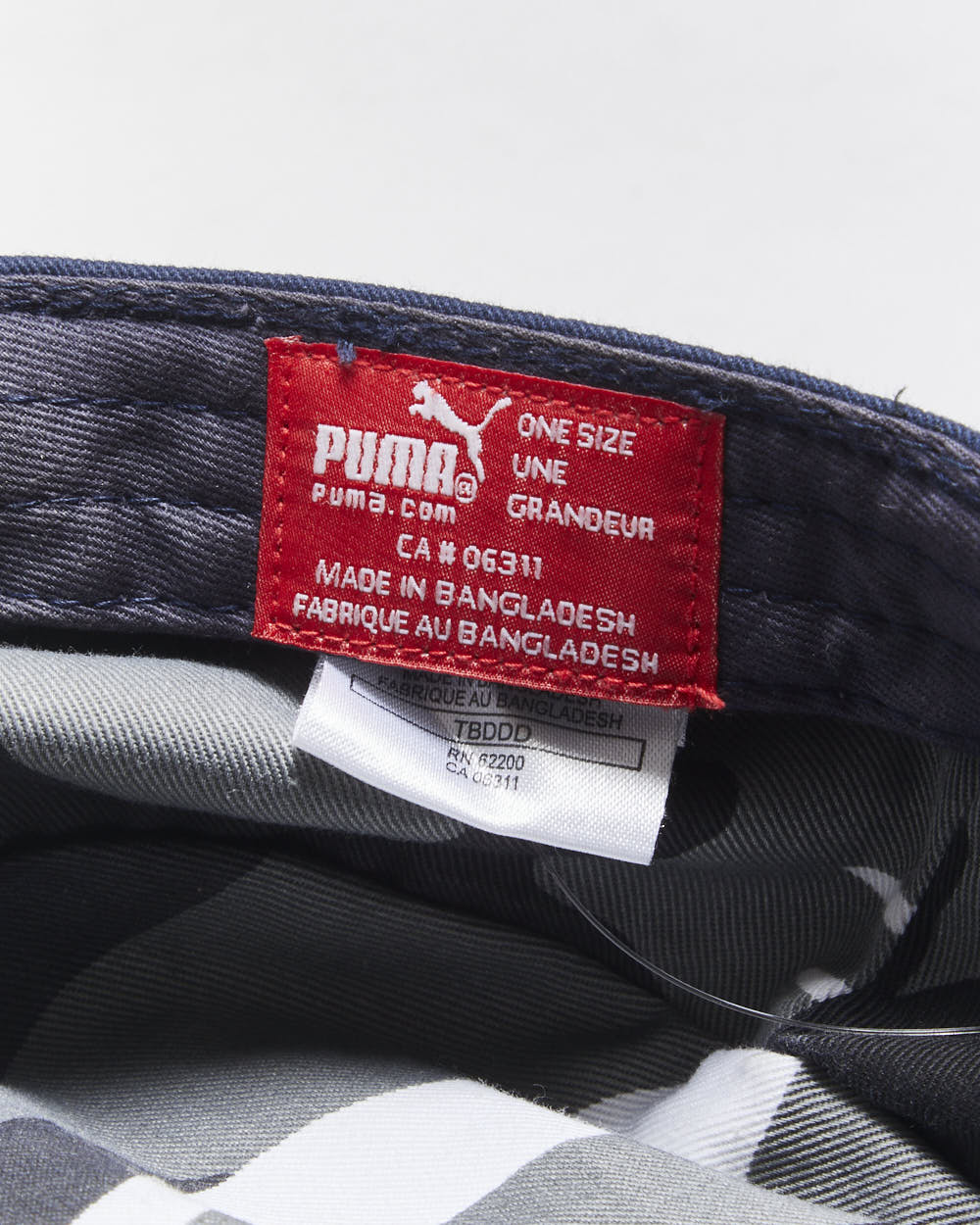 Vintage Y2K 00s Puma Navy Canvas Embroidered Army Cap - OS