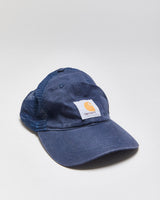 Vintage Carhartt Navy Canvas Mesh Back Trucker Hat - OS