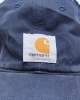 Vintage Carhartt Navy Canvas Mesh Back Trucker Hat - OS