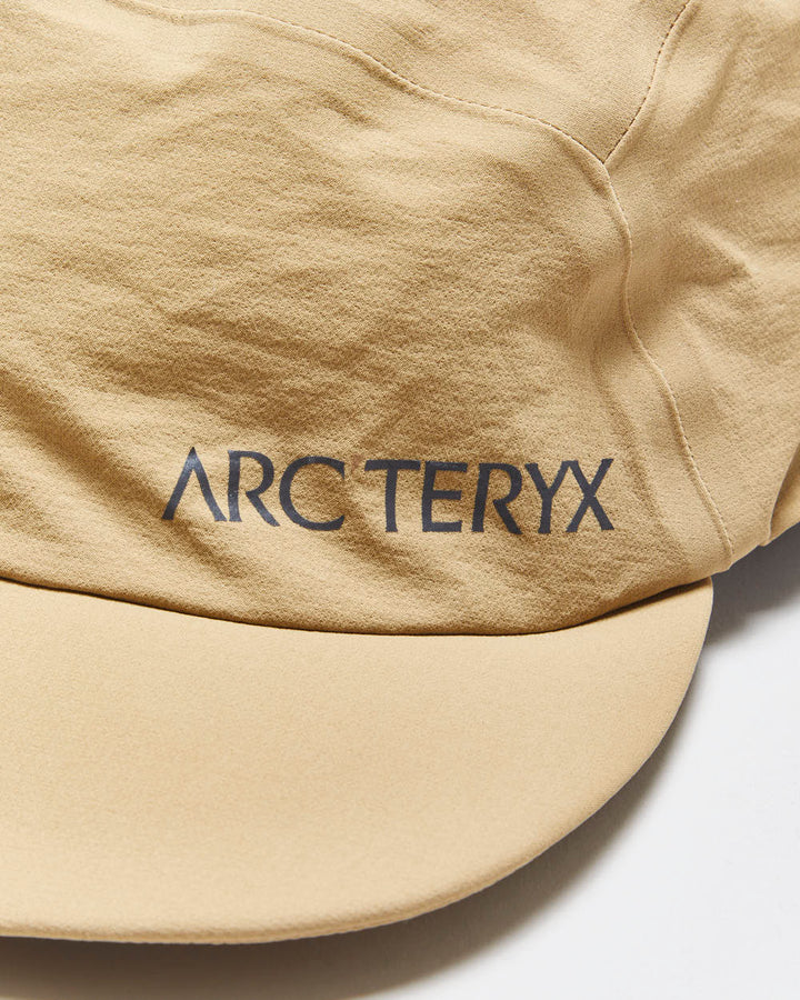 Vintage Arc'teryx Desert Khaki 3M Word Soft Brim Shell 5-Panel Hiking Cap - L/XL