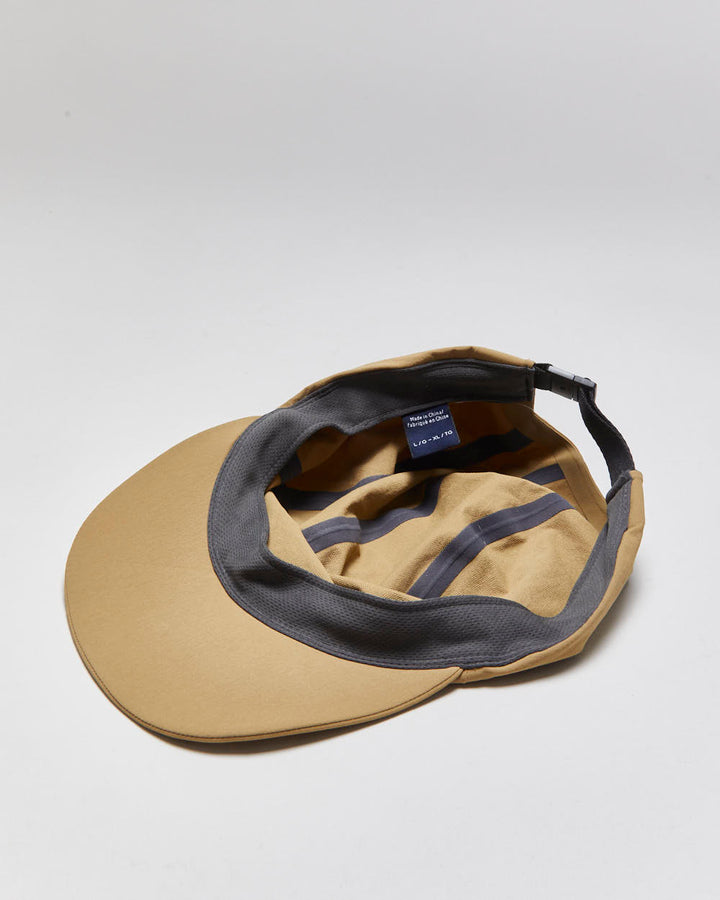 Vintage Arc'teryx Desert Khaki 3M Word Soft Brim Shell 5-Panel Hiking Cap - L/XL