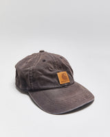 Vintage Y2K 00s Carhartt Odessa Faded Black Canvas Velcro Baseball Cap - OS