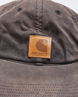 Vintage Y2K 00s Carhartt Odessa Faded Black Canvas Velcro Baseball Cap - OS