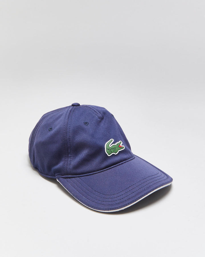 Vintage Lacoste Sport Navy Velcro Baseball Cap - OS