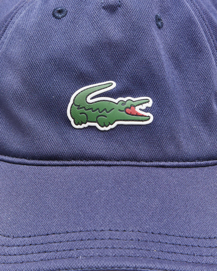 Vintage Lacoste Sport Navy Velcro Baseball Cap - OS