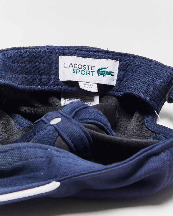 Vintage Lacoste Sport Navy Velcro Baseball Cap - OS