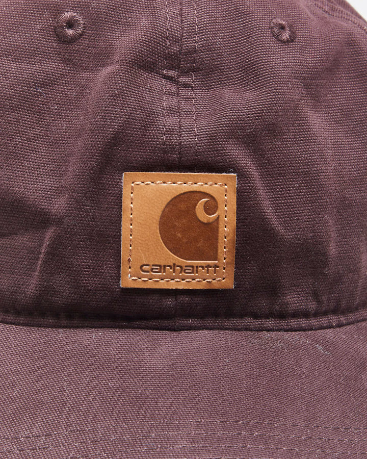 Vintage Carhartt Plum Odessa Canvas Velcro Baseball Cap - OS