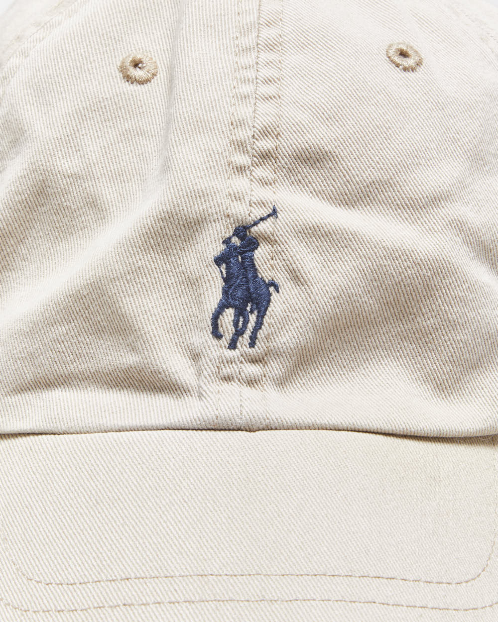 Vintage Polo Ralph Lauren Desert Khaki Iconic Cotton Chino Baseball Cap - OS