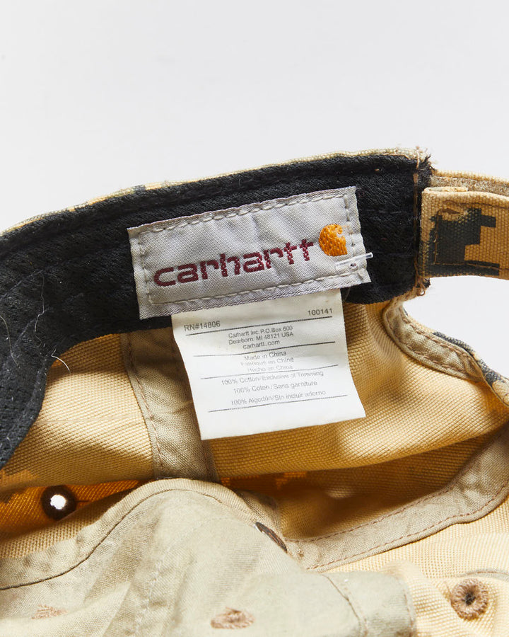 Vintage Carhartt Digi Camo Odessa Canvas Velcro Baseball Cap - OS
