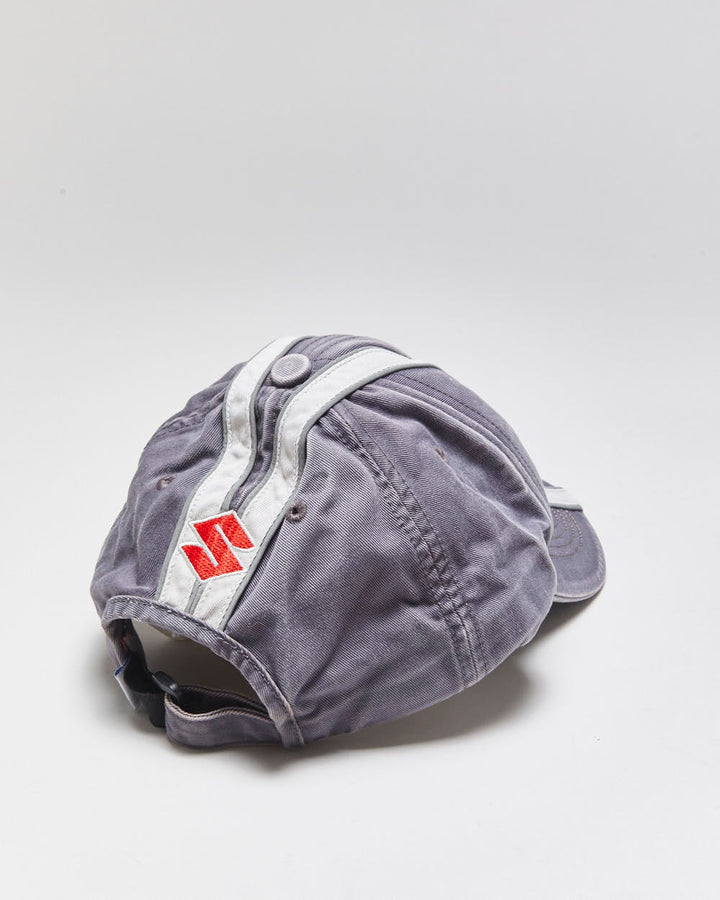 Vintage Y2K 00s Suzuki Faded Canvas Embroidered 3M Baseball Cap - OS