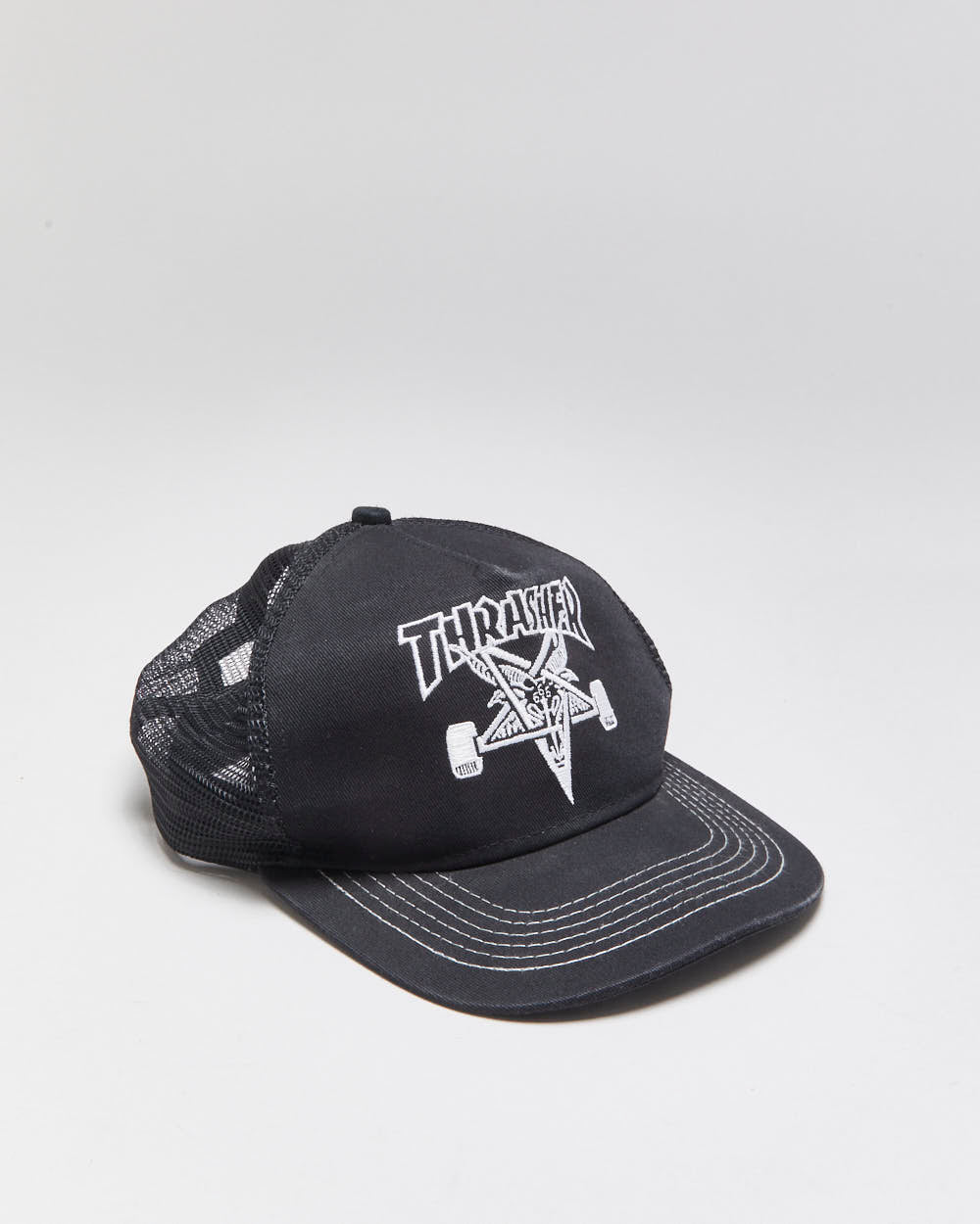 Vintage Thrasher Embroidered Skate Goat Trucker Hat - OS