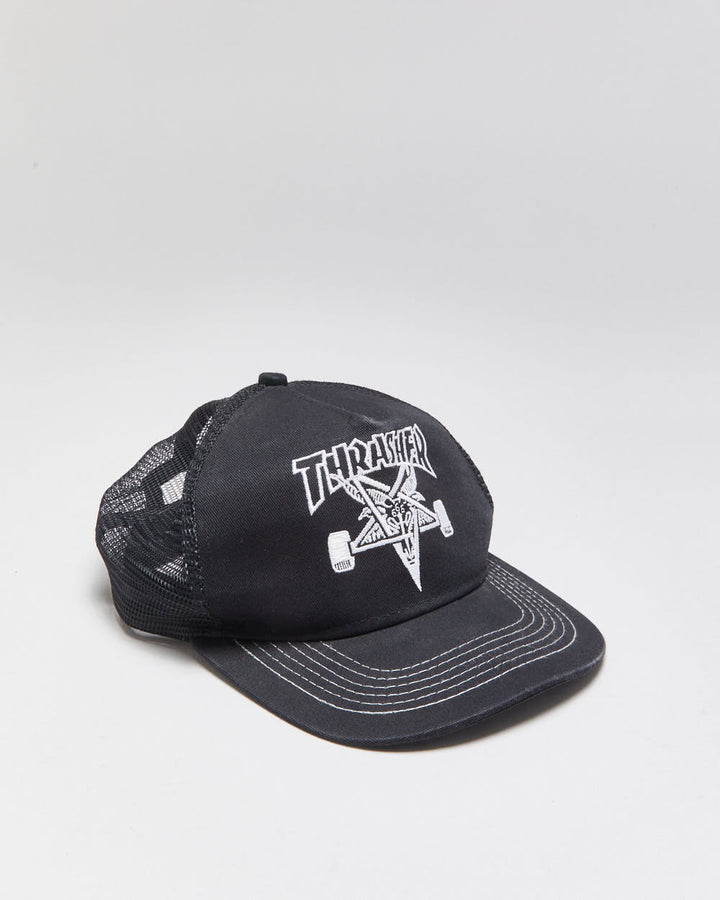 Vintage Thrasher Embroidered Skate Goat Trucker Hat - OS