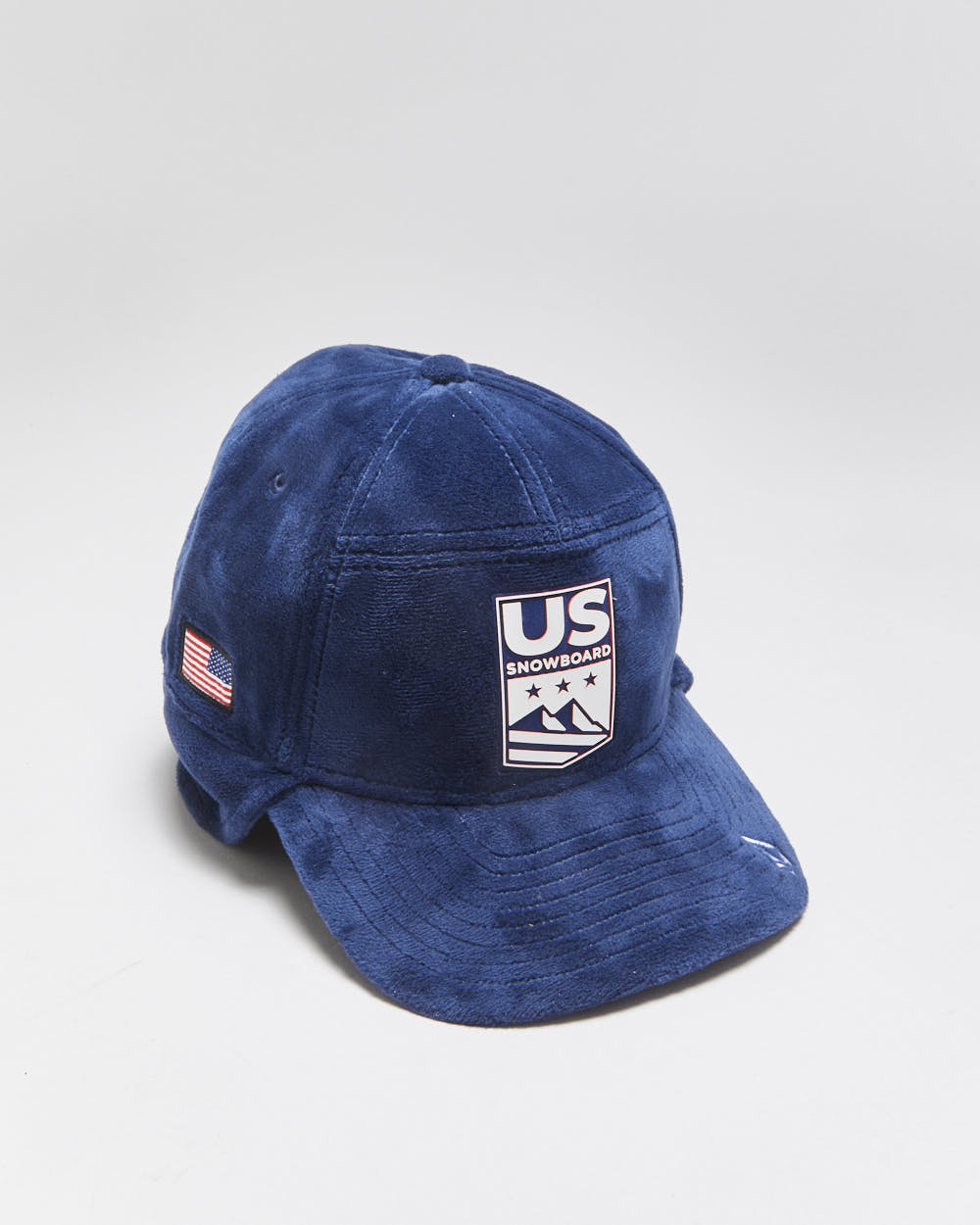 Vintage Volcom x New Era 39Thirty US Olympic Snowboard Team Insulated Velour Trapper Hat - M/L