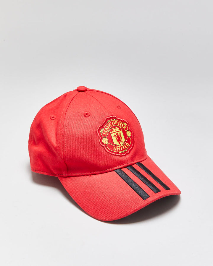 DSWT Adidas Manchester United 3 Stripe Embroidered Baseball Cap - OS