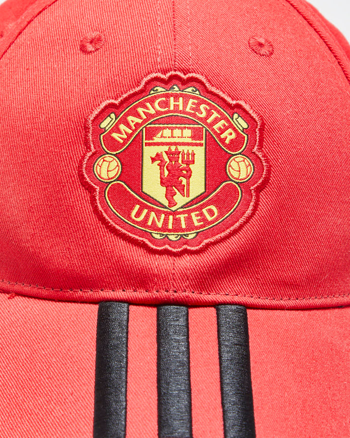 DSWT Adidas Manchester United 3 Stripe Embroidered Baseball Cap - OS