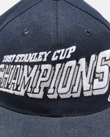 Vintage 1997 Detroit Red Wings Stanley Cup Champions Wool Blend NHL Center Ice Sports Specialties Snapback - OS