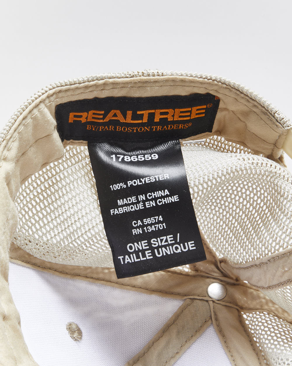 Vintage Y2K 00s Realtree Embroidered Camo Trucker Hat - OS